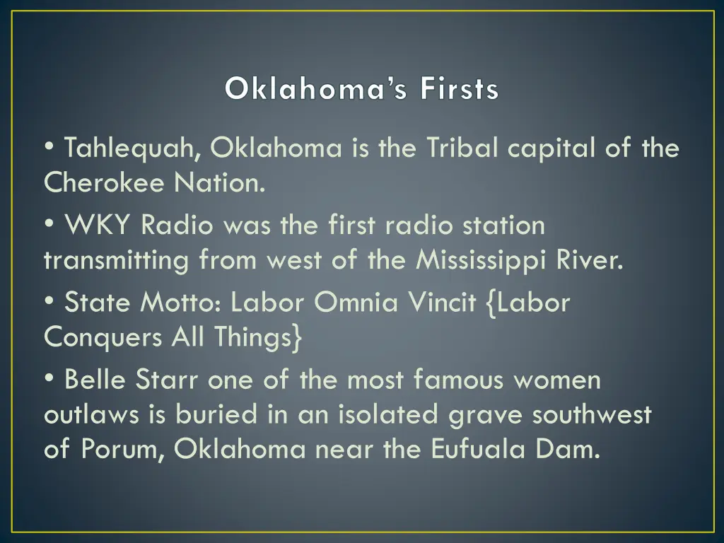 oklahoma s firsts 2