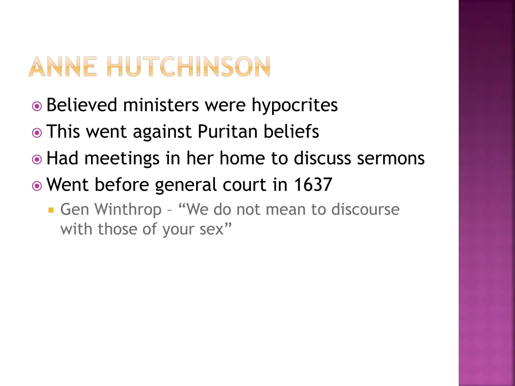 anne hutchinson