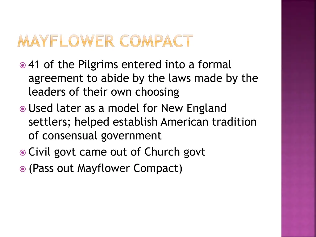 mayflower compact