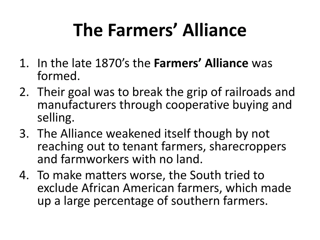 the farmers alliance