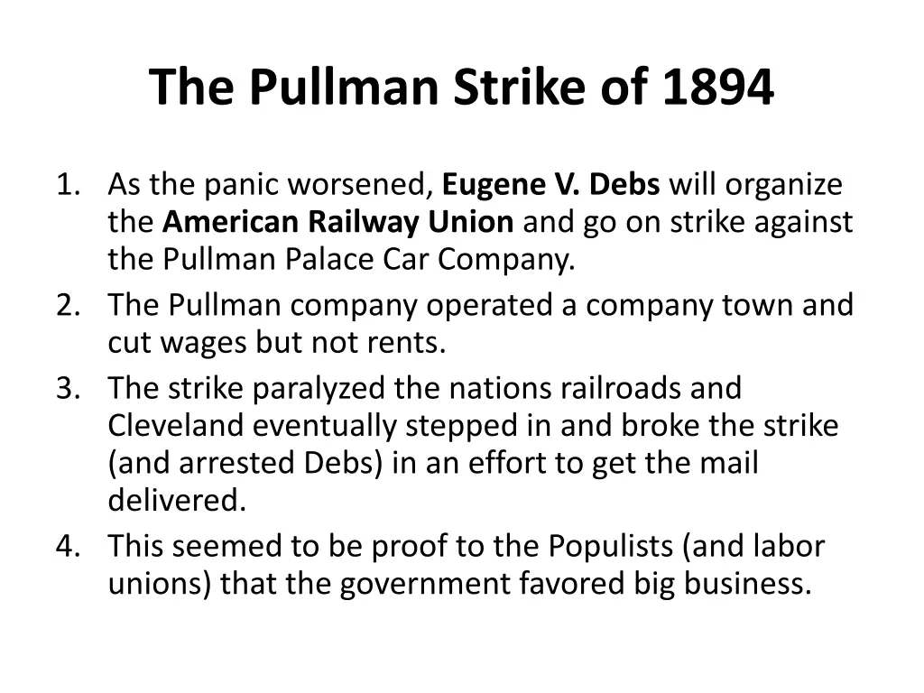 the pullman strike of 1894