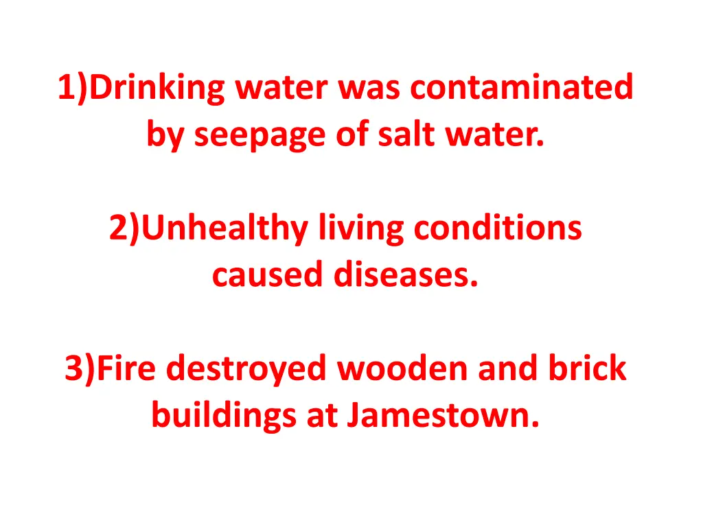 1 drinking water was contaminated by seepage