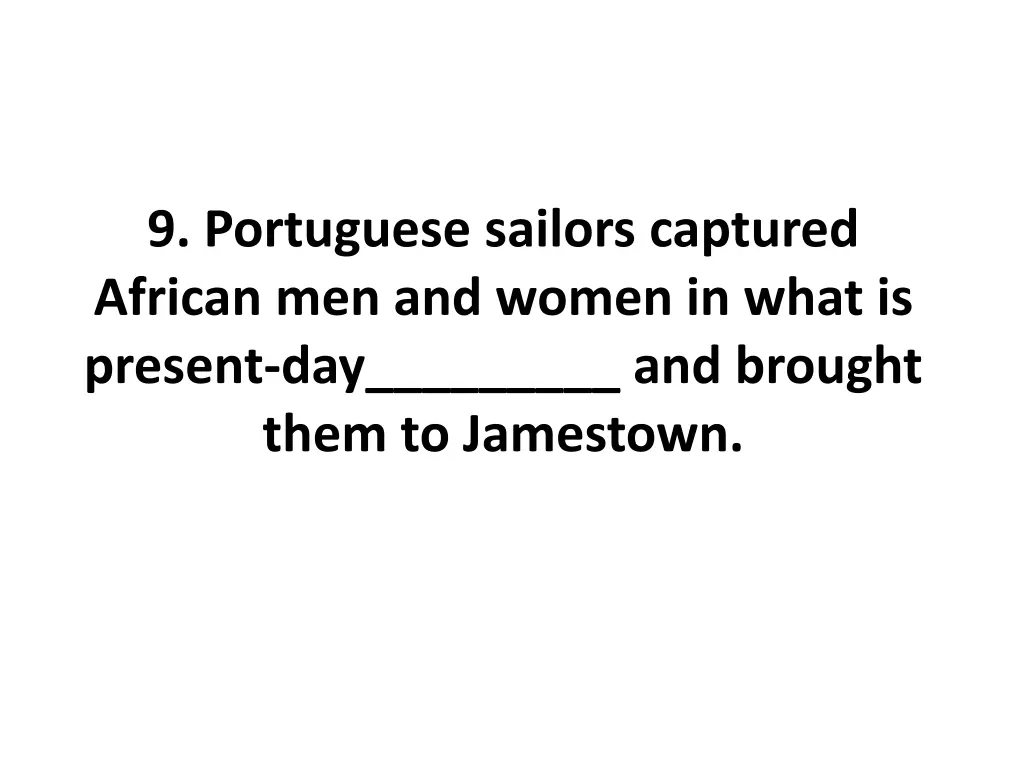 9 portuguese sailors captured african