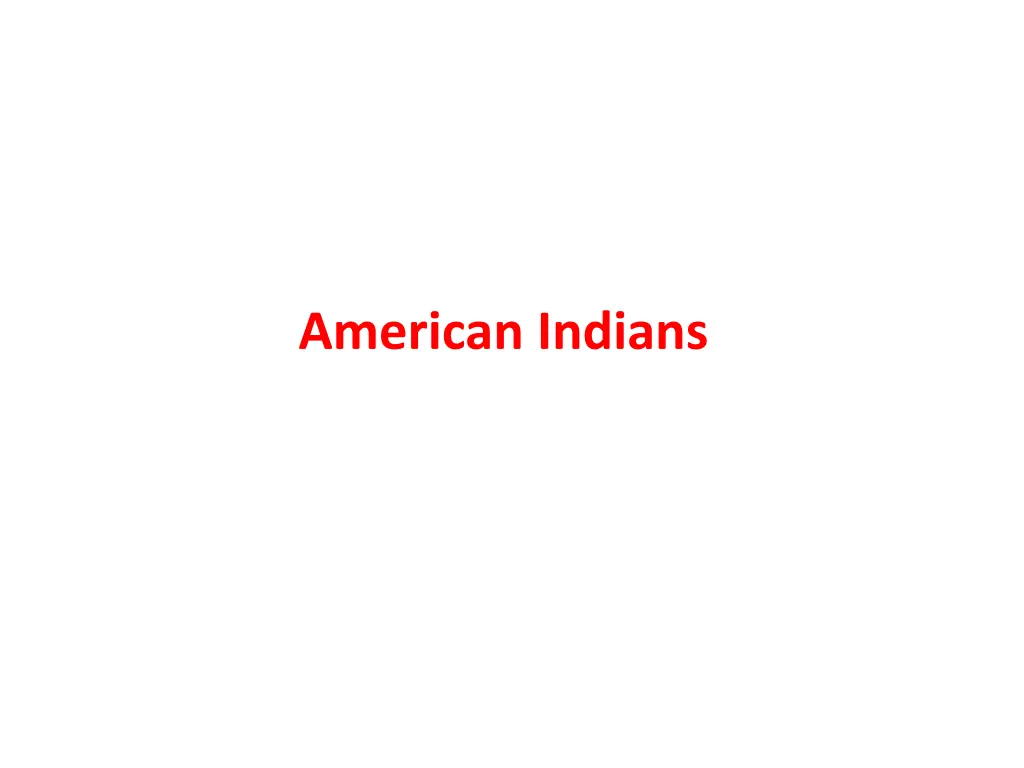 american indians