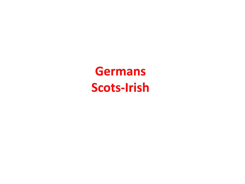 germans scots irish