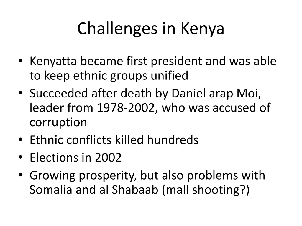 challenges in kenya