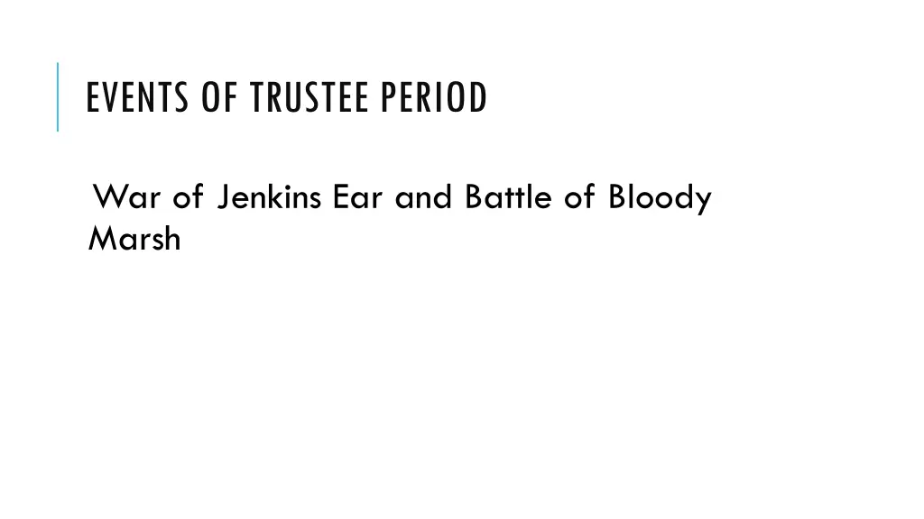 events of trustee period