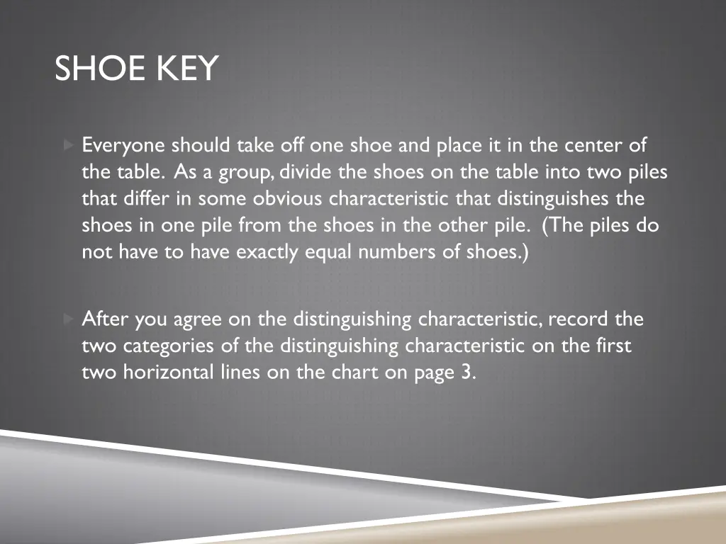 shoe key