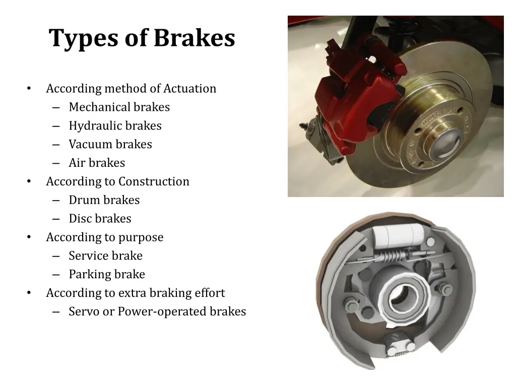 types of brakes