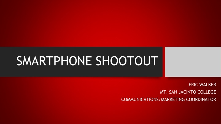 smartphone shootout