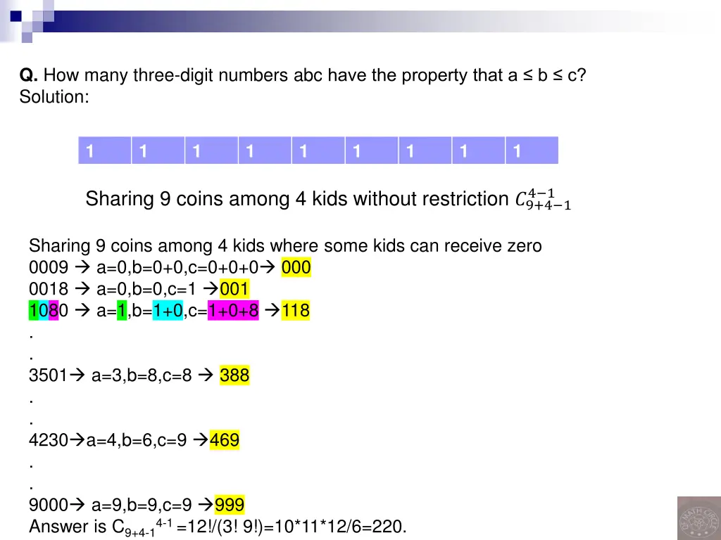 q how many three digit numbers abc have