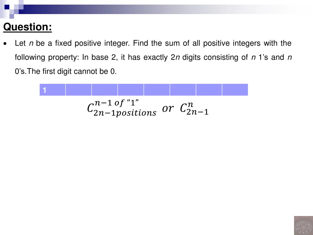 question 1