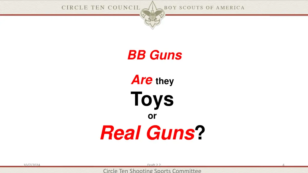 bb guns