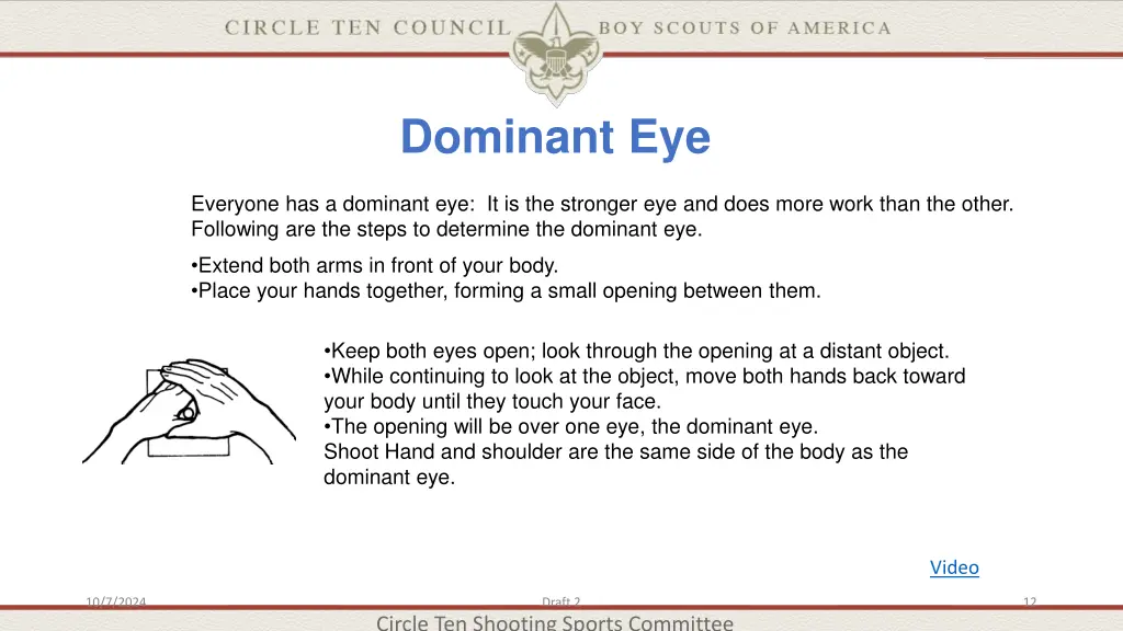 dominant eye