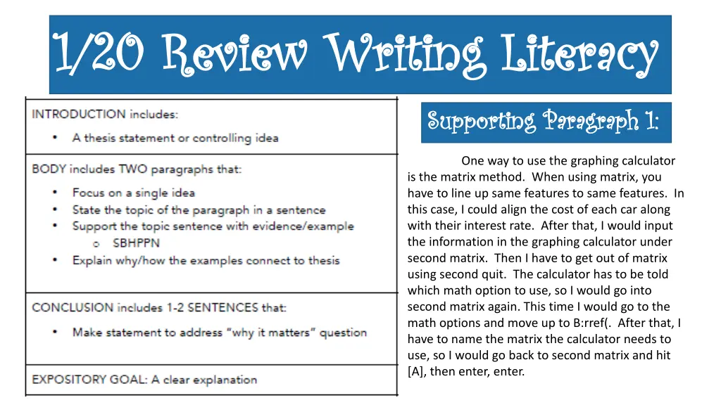 1 20 review writing literacy 1 20 review writing 1