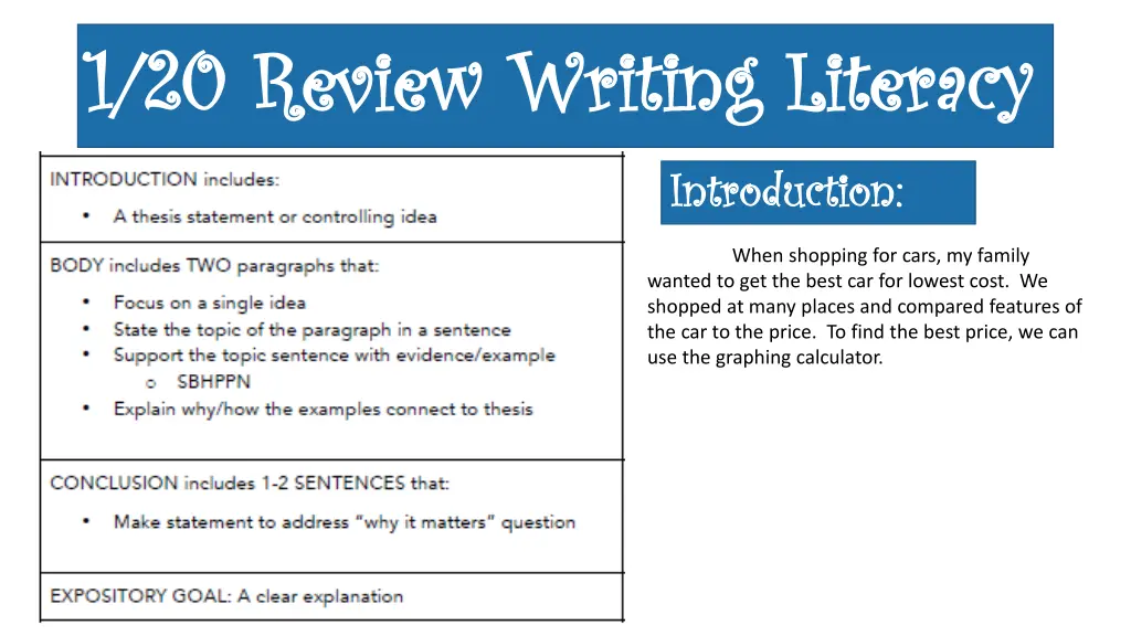 1 20 review writing literacy 1 20 review writing