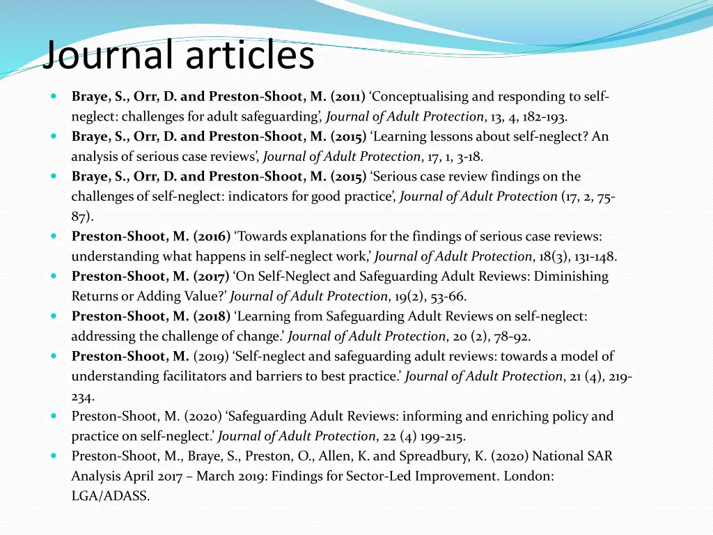 journal articles