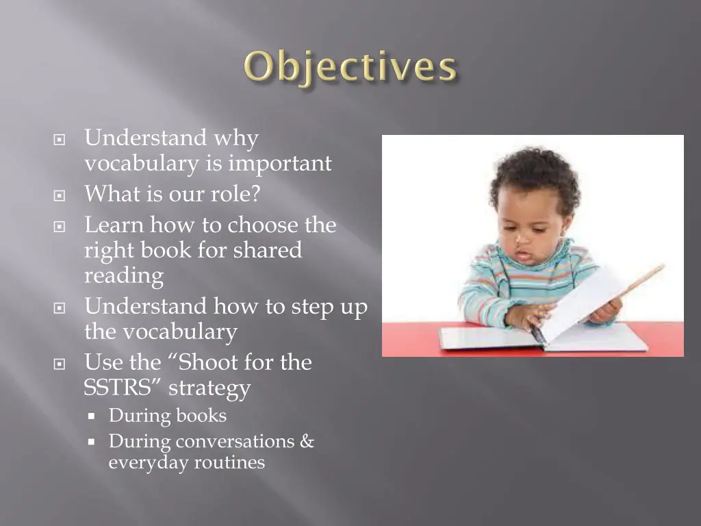 understand why vocabulary is important what