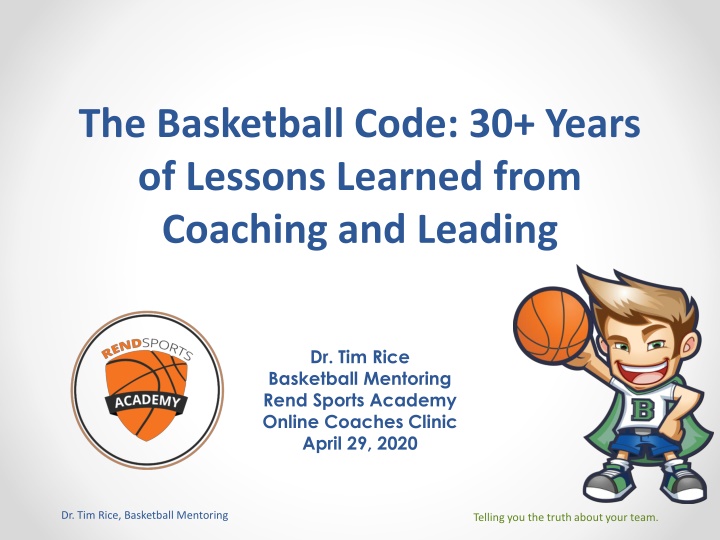 the basketball code 30 years of lessons learned