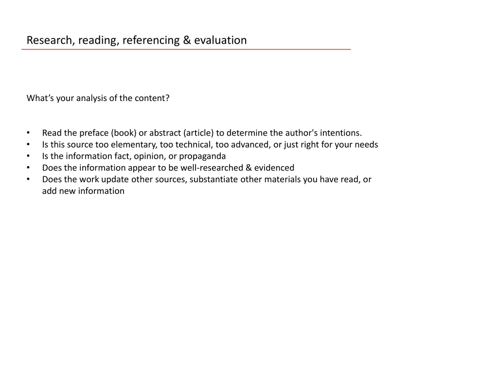 research reading referencing evaluation 4