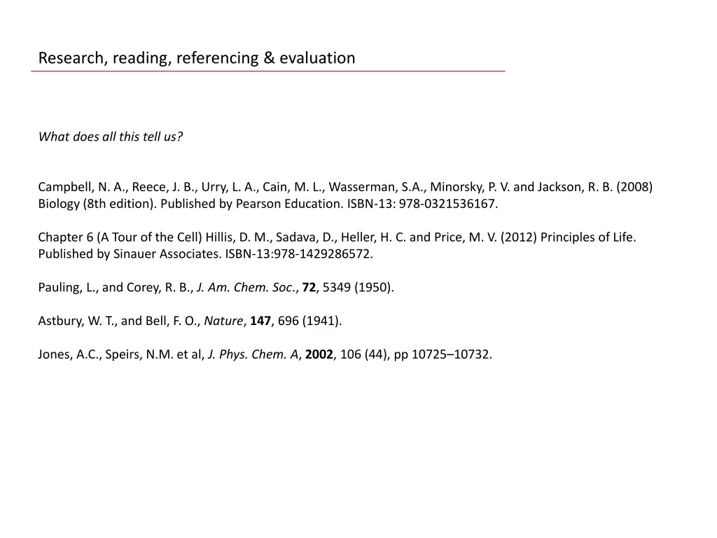 research reading referencing evaluation 6