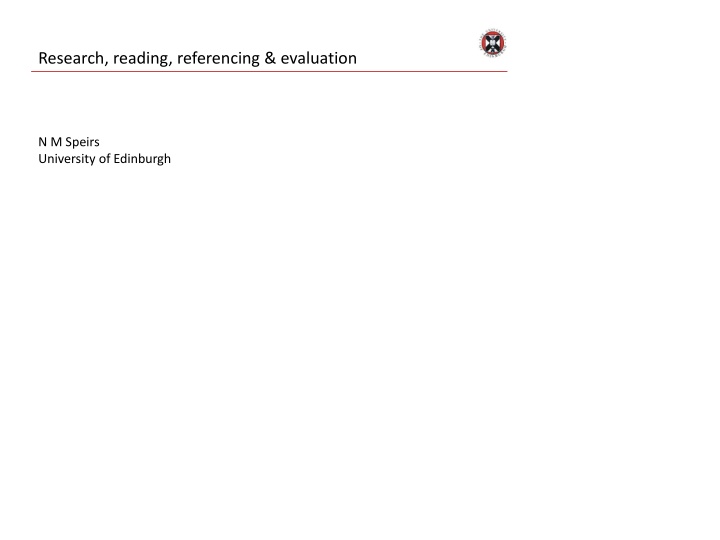 research reading referencing evaluation