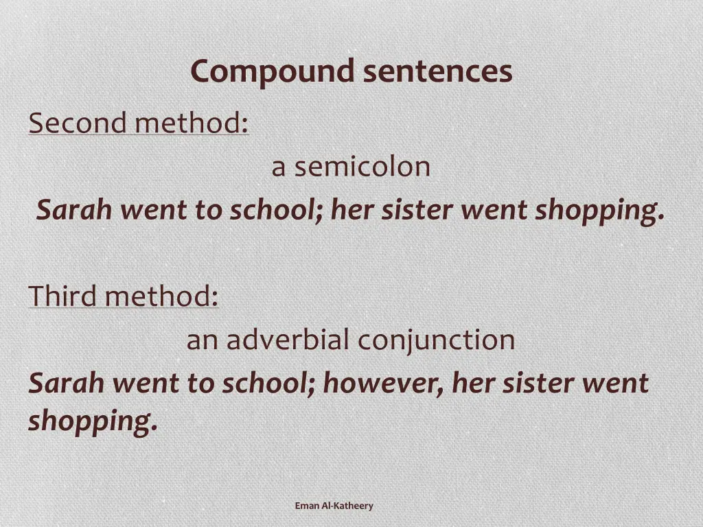 compound sentences 1