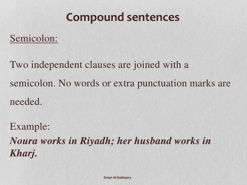 compound sentences 2