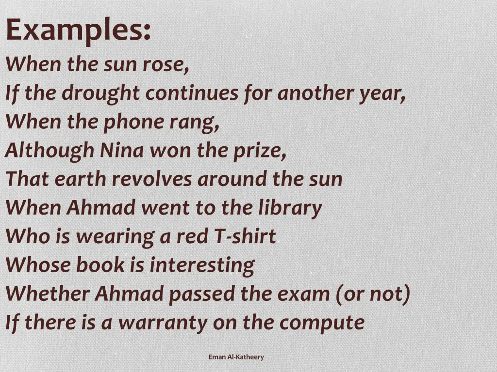 examples when the sun rose if the drought