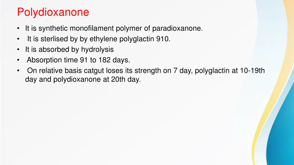 polydioxanone