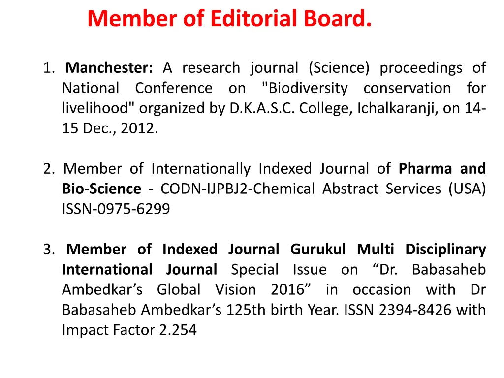 member of editorial board