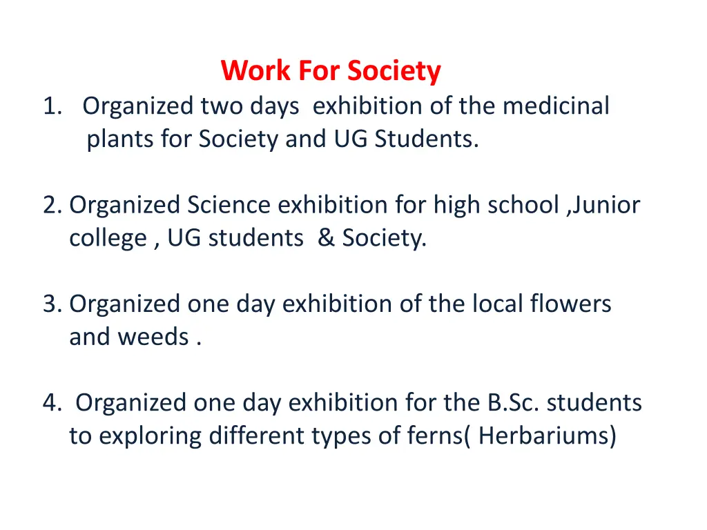 work for society