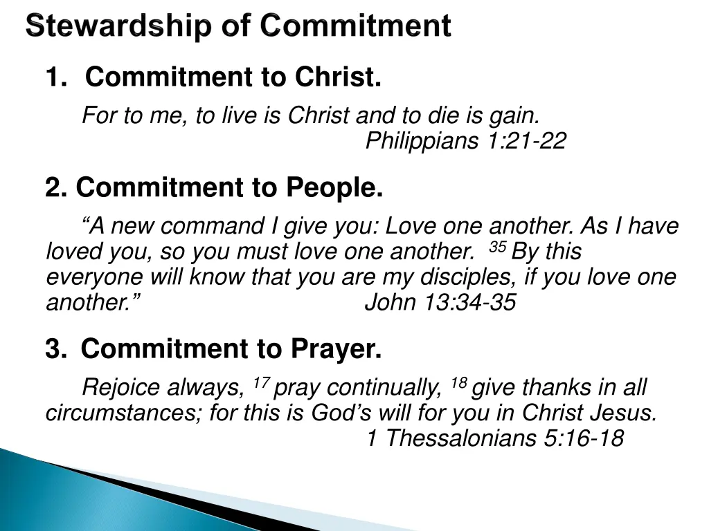 1 commitment to christ for to me to live