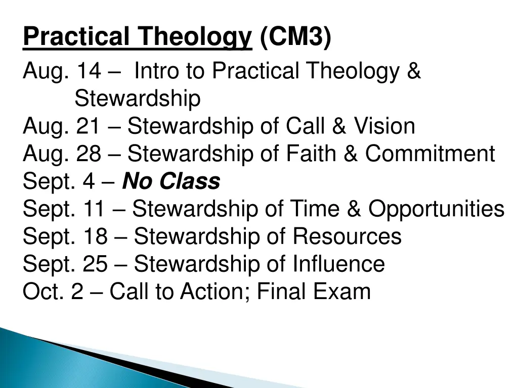 practical theology cm3 aug 14 intro to practical