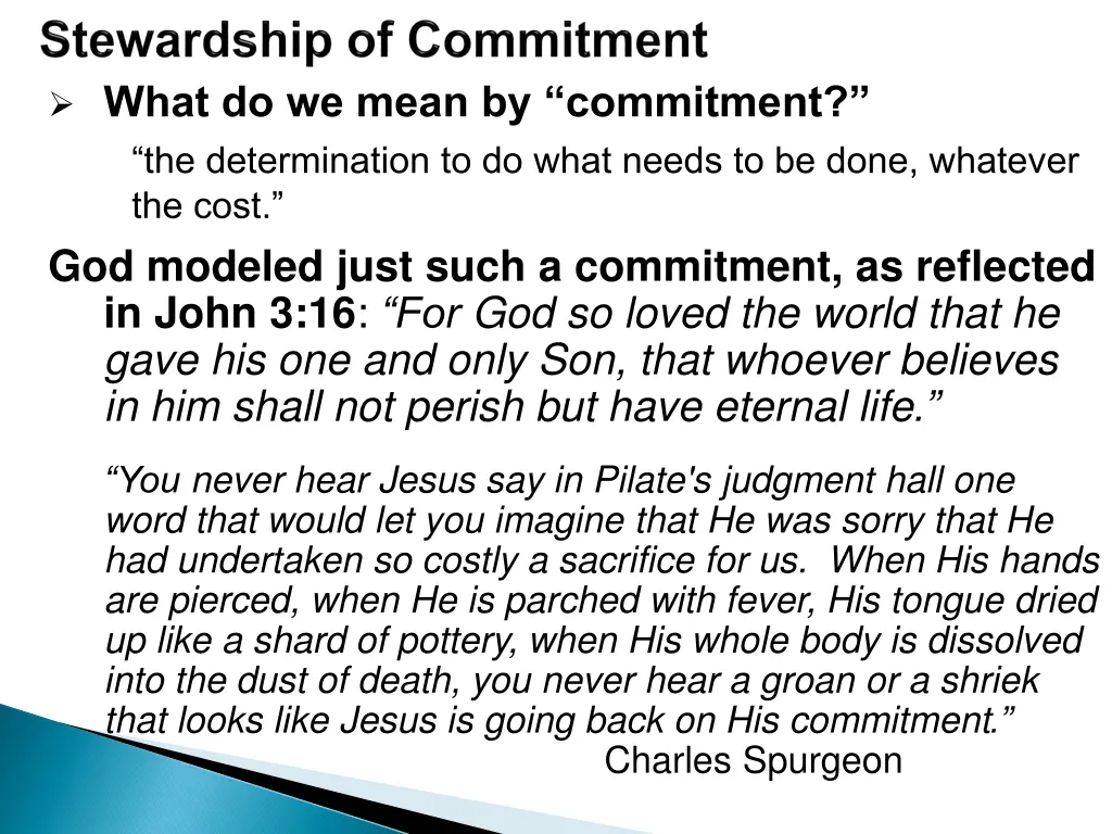 what do we mean by commitment the determination