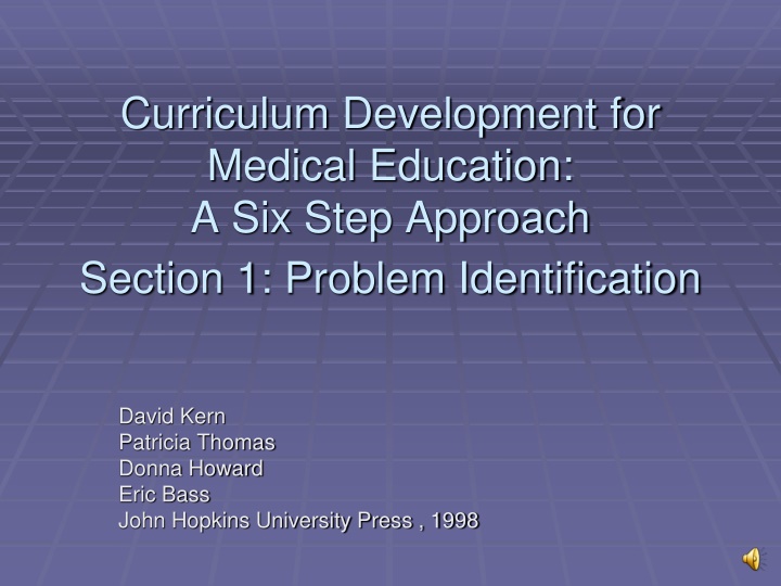 curriculum development for medical education