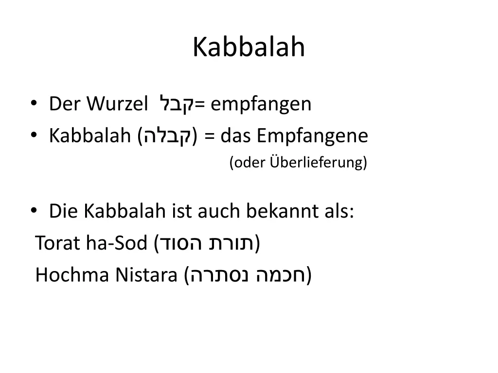 kabbalah