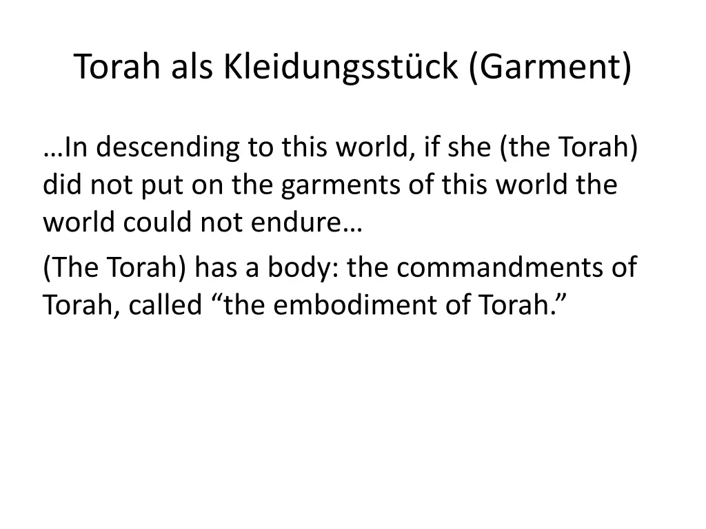 torah als kleidungsst ck garment 1