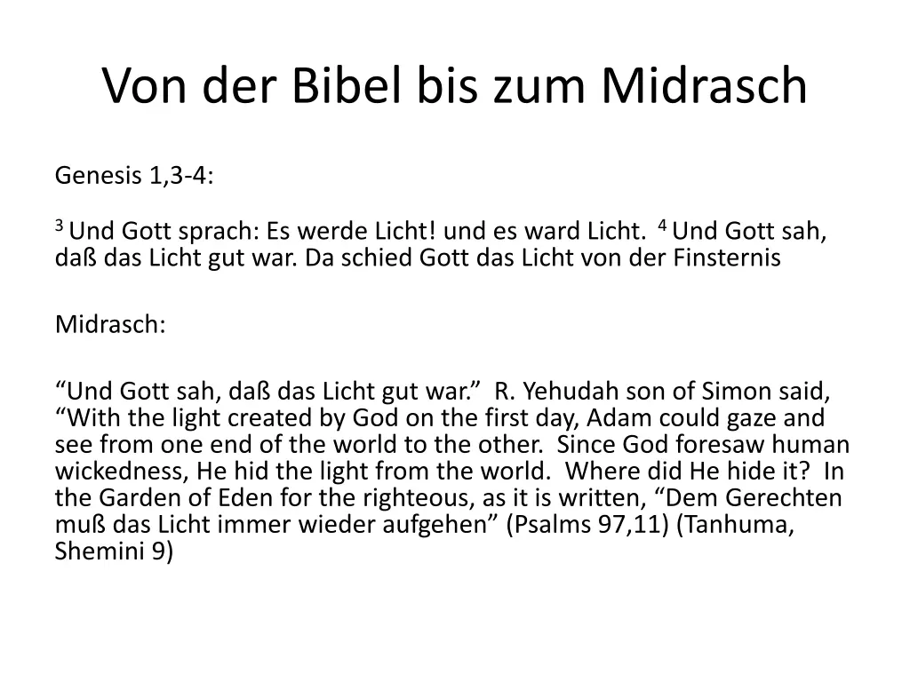 von der bibel bis zum midrasch