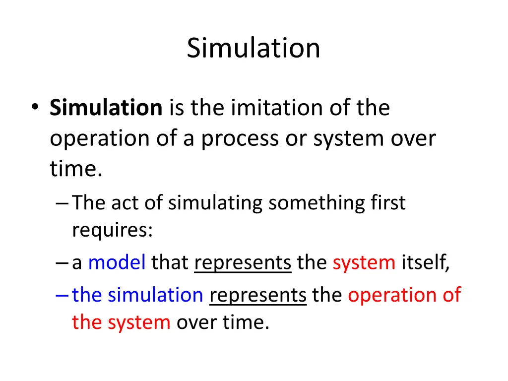 simulation