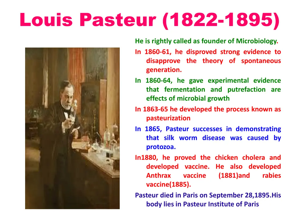 louis pasteur 1822 1895