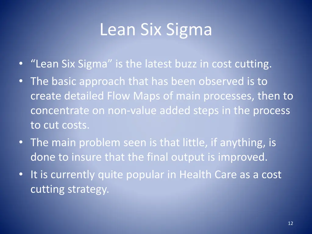 lean six sigma