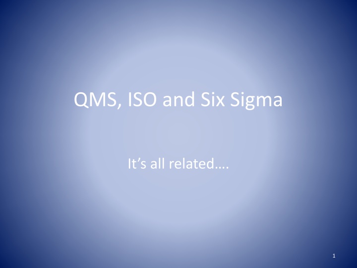 qms iso and six sigma