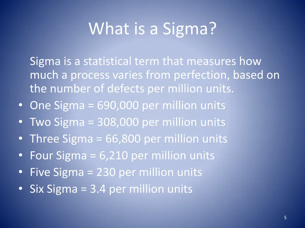 what is a sigma