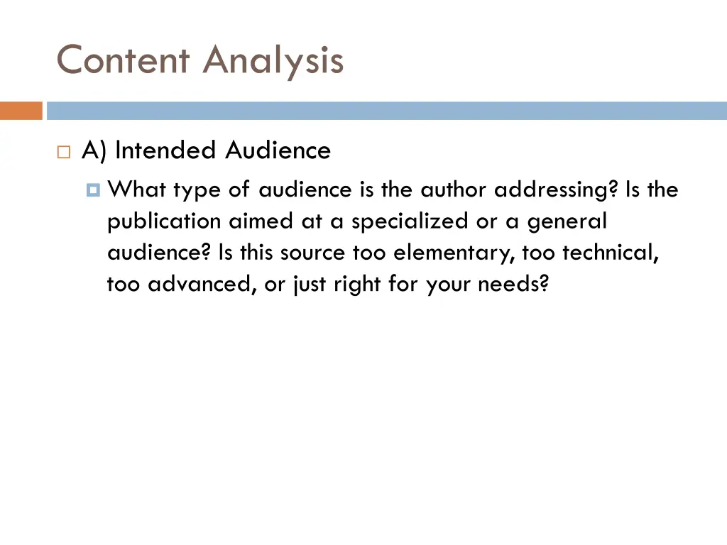 content analysis 1