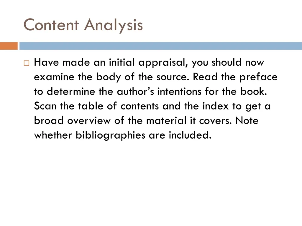 content analysis