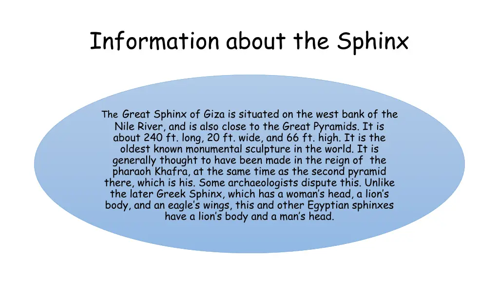 information about the sphinx