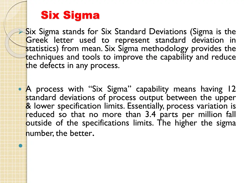 six sigma