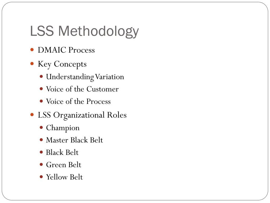 lss methodology