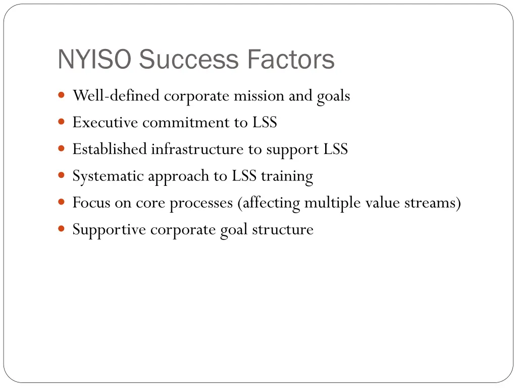 nyiso success factors